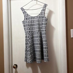 H&M navy and white summer dress